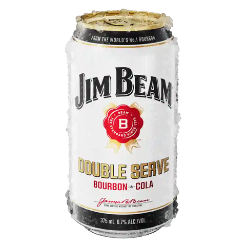 Jim Beam Double Serve Bourbon & Cola Cans 375ml 6 Pack