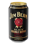 Jim Beam Black Label & Cola Cans 375ml 4 Pack