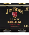 Jim Beam Black Label & Cola Cans 375ml 4 Pack