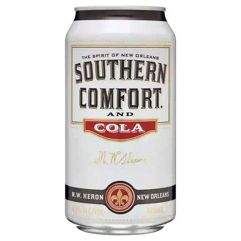 Southern Comfort & Cola Can Closure Closures 375ml Case of 24