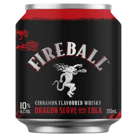 Fireball & Cola 10% 250ml Case of 16