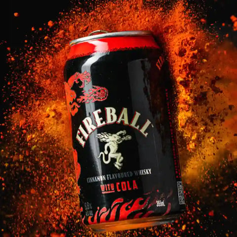 Fireball Cinnamon Whisky & Cola 6.6% 355ml Case of 16