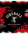 Fireball Cinnamon Whisky & Cola 6.6% 355ml 4 Pack
