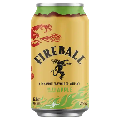 Fireball and Apple Cans 355ml Case of 16