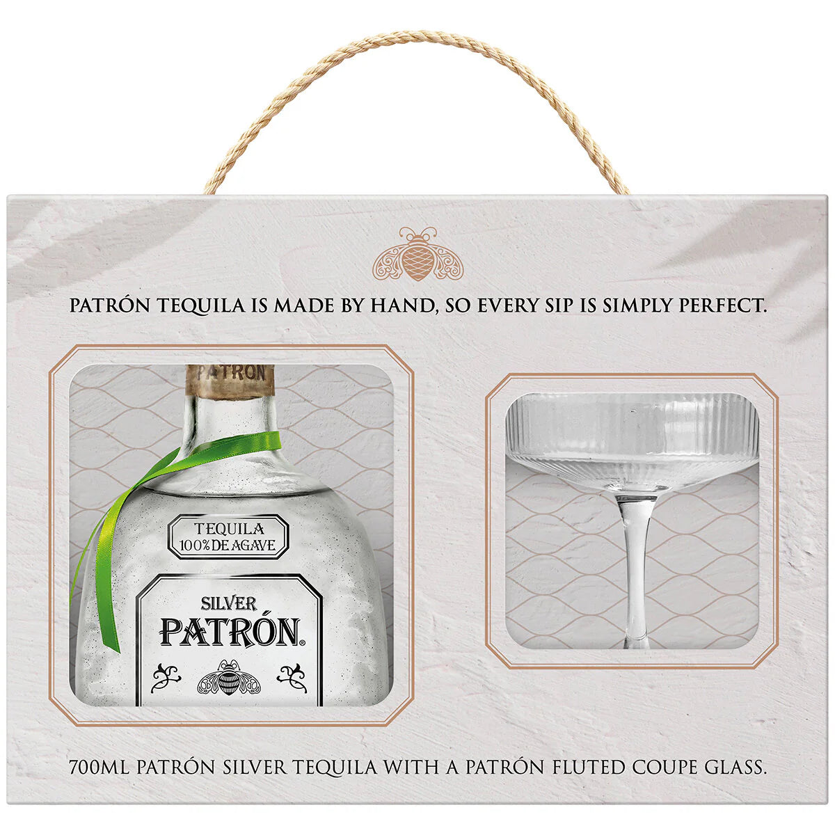 Patron Silver Tequila & Glass Coupe Gift Pack