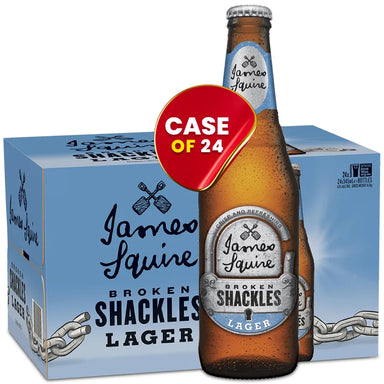 345ml James Squire Broken Shackles Lager (Bottles) Case of 24