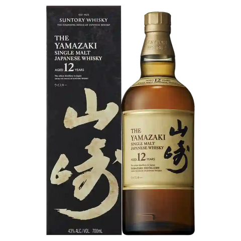 Yamazaki 12 Year Old Japanese Whisky 700mL 43% Alcohol