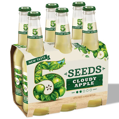 5 Seeds Cloudy Apple Cider 345ml 6 Pack