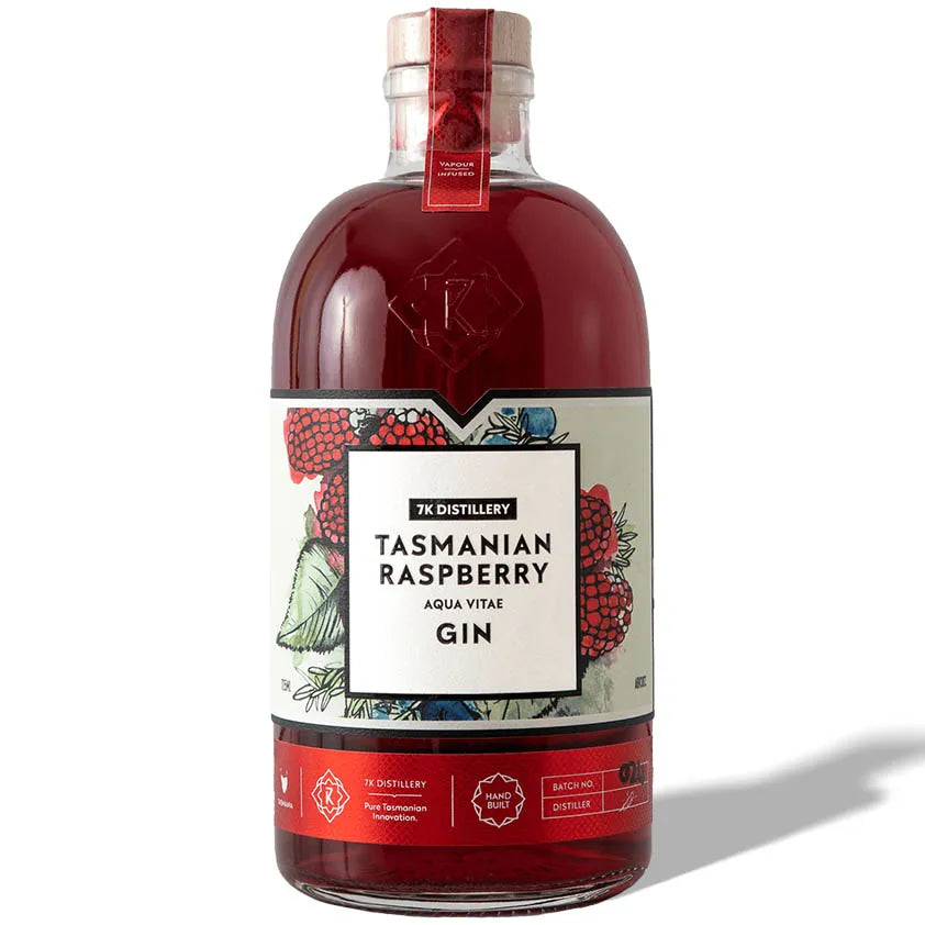7k Distillery Raspberry Coloured Gin 725ml Single Bottle