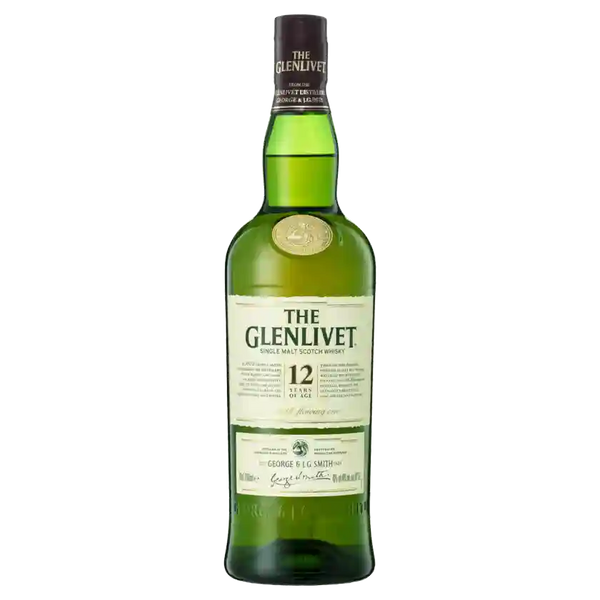 The Glenlivet 12 Year Old Single Malt Whisky 700ml — Porters Lux
