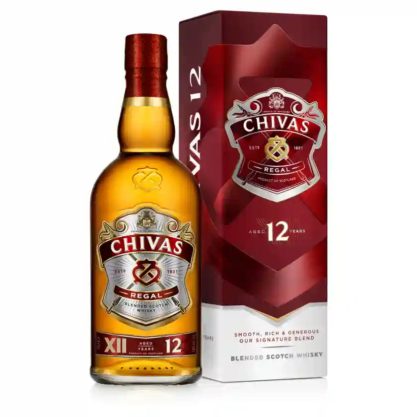 Chivas Regal 12 Year Old Blended Scotch Whisky 700ml Gift Boxed