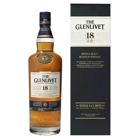 Glenlivet 18 Years Old Single Malt Scotch Whisky 700ml