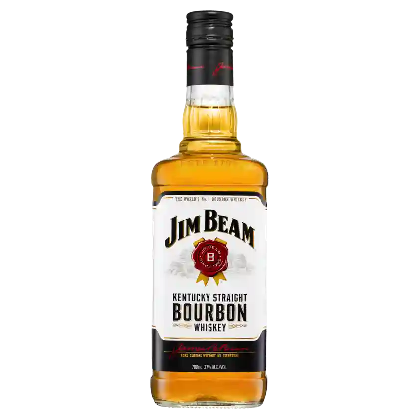 Jim Beam White Label Kentucky Straight Bourbon Whiskey 700ml