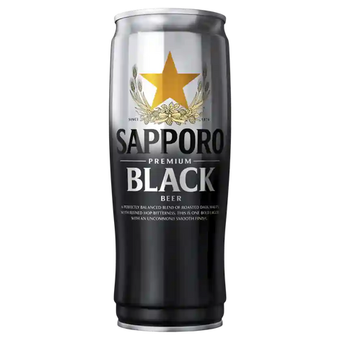 Sapporo Black Can 650ml Case of 12