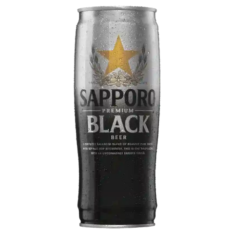 Sapporo Black Can 650ml Case of 12