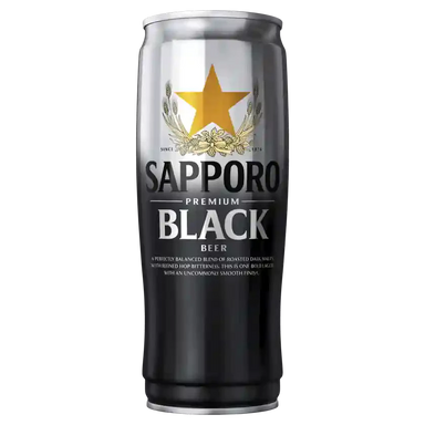 Sapporo Black Can Closure Closure 650ml Case of 12
