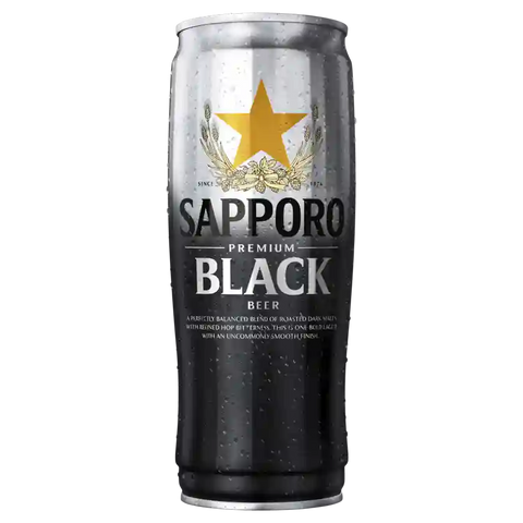 Sapporo Black Can 650ml Case of 12