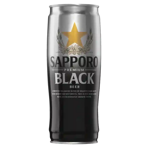 Sapporo Black Can 650ml Case of 12