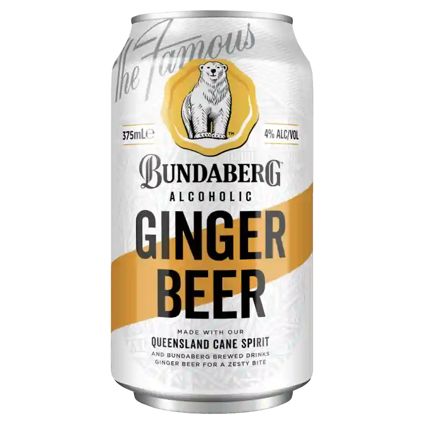Bundaberg Alcoholic Ginger Beer Can 375ml