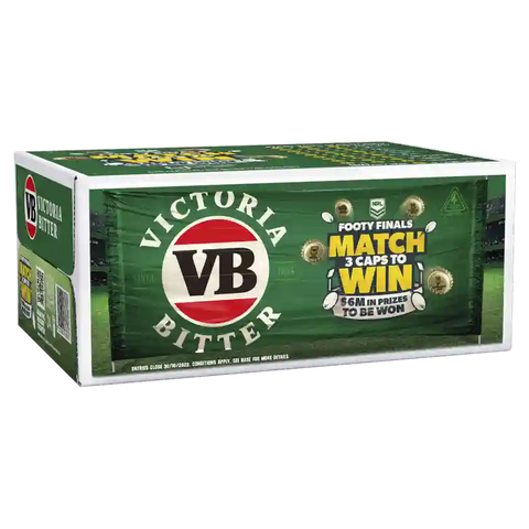Victoria Bitter 375ml Stubbies Case 24