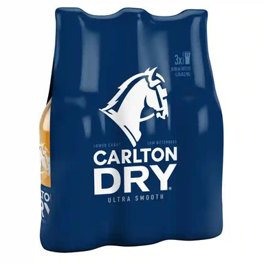 Carlton Dry Long Neck 700ml 3 Pack
