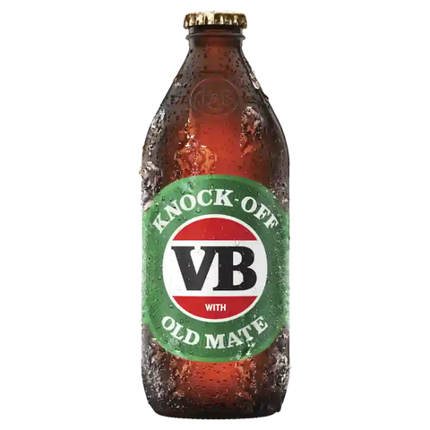Victoria Bitter 375ml Stubbies Case 24