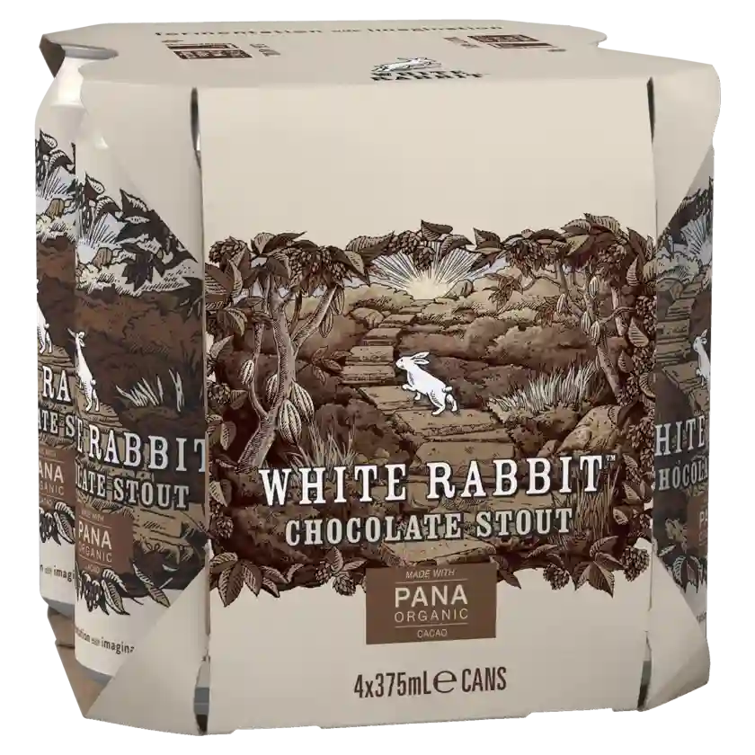 White Rabbit Choc Stout Cans 355ml Case of 24