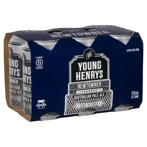Young Henrys Newtowner Australian Pale Ale 375ml Cans Case of 24
