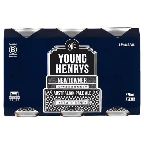 Young Henrys Newtowner Australian Pale Ale 375ml Cans Case of 24