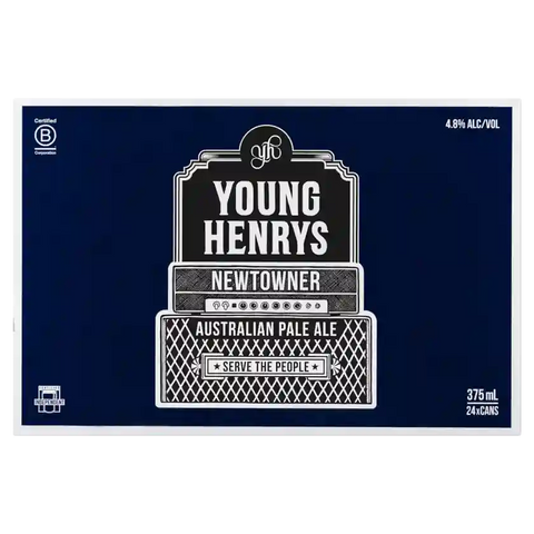 Young Henrys Newtowner Australian Pale Ale 375ml Cans Case of 24