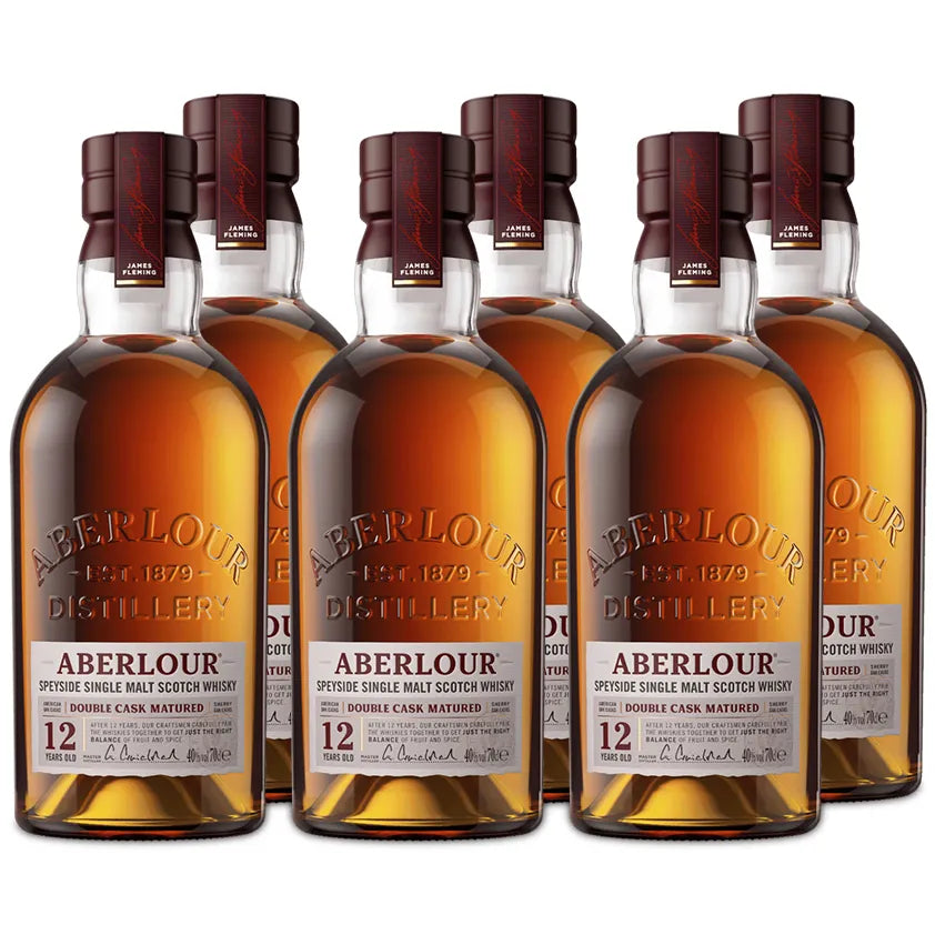 Aberlour 12 Year Old Double Cask Scotch Whisky 700ml Case of 6