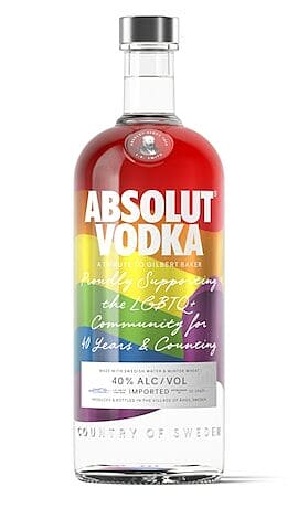 Absolut Rainbow Vodka 40% 1L