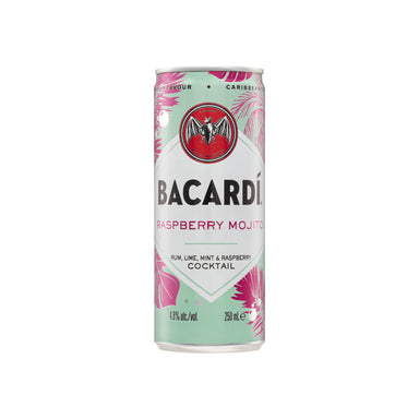 Bacardi Raspberry Mojito Cans 250ml Case of 24