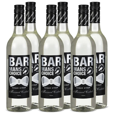 Barman's Choice Sugar Syrup 750ml Case of 6