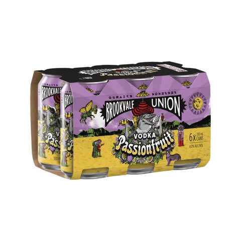 Brookvale Union Vodka Passionfruit 330ml Case 24