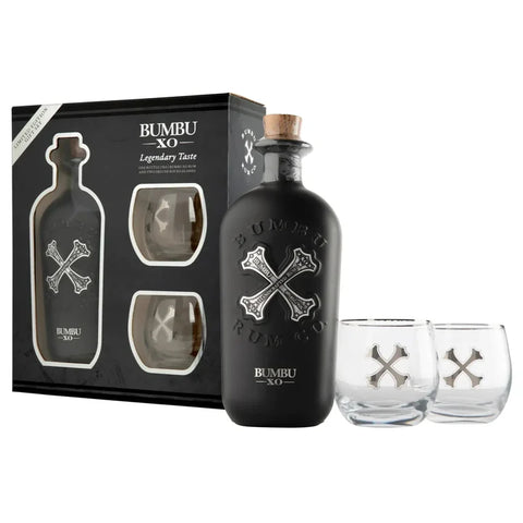 Bumbu XO Rum Gift Set With 2 Glasses Limited Edition