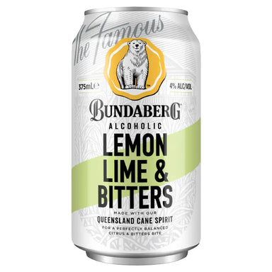 Bundaberg Alcoholic Lemon Lime & Bitters 375ml Case 24