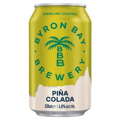 Byron Bay Sparkling Cocktail Pina Colada Can 330ml 4 Pack