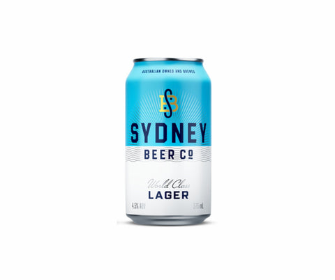 Sydney Beer Co. Lager 375ml Cans 24 pack