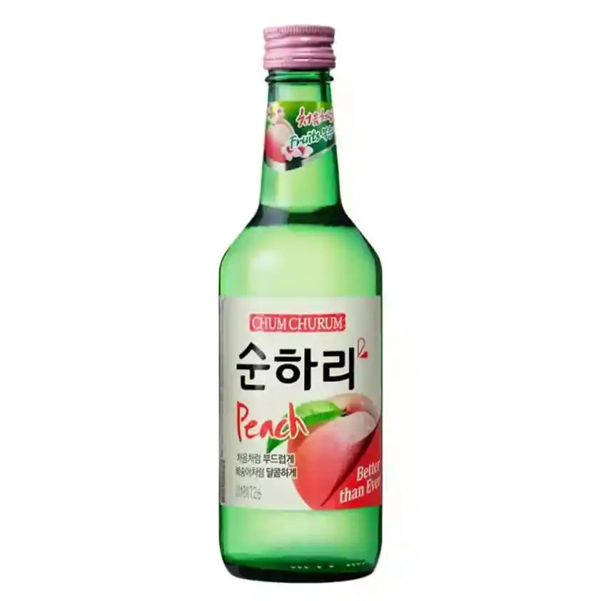 Lotte Liquor Chum Churum Peach Soju Bottles 360ml