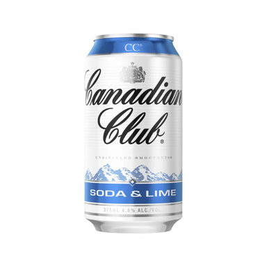 Canadian Club Soda & Lime Can 375ml Case 24