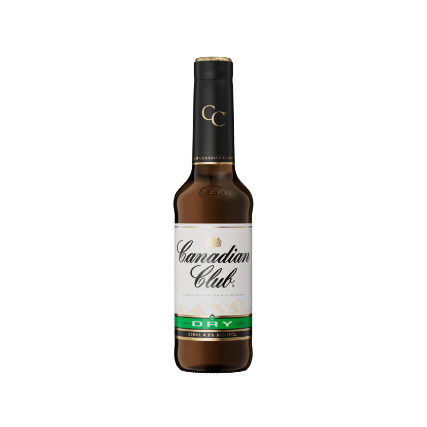 Canadian Club Whisky & Dry Bottles 330ml 4 Pack — Porters Lux