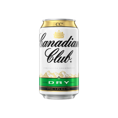 Canadian Club Whisky & Dry Cans 375ml Case of 24