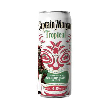 Captain Morgan Tropical Coconut & Watermelon Can 330ml Case 24