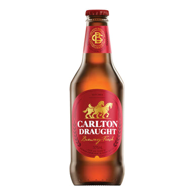 Carlton Draught Bottles 375ml Case 24