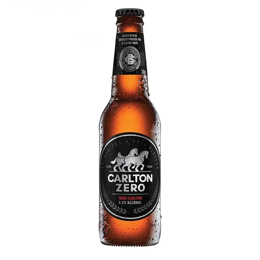 Carlton Zero Australian Beer 330ml Case 24 cans Non-Alcoholic