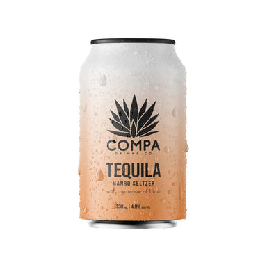 Compa Drinks Co Tequila Mango Seltzer 330ml 8 Pack