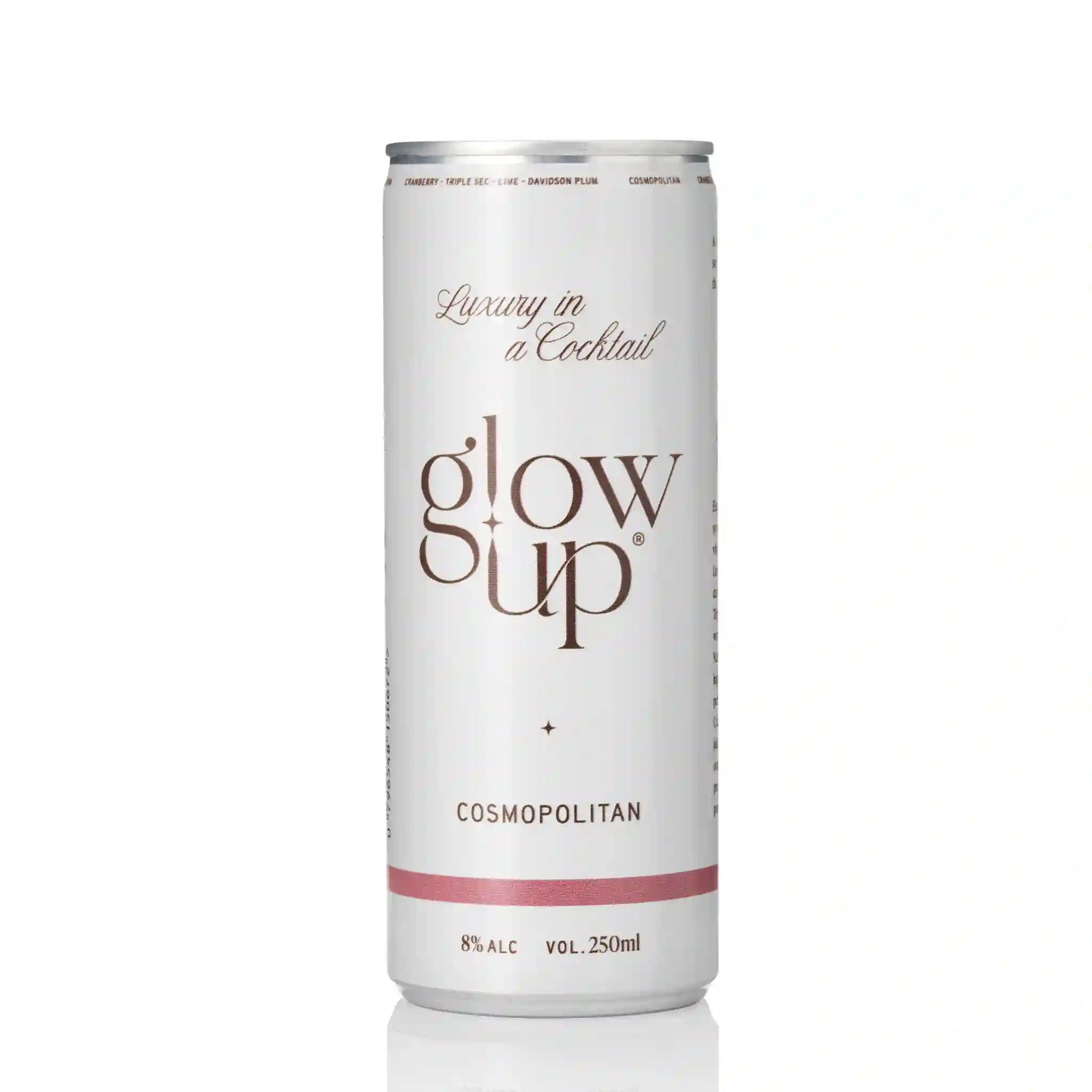 Glow Up Cocktails Cosmopolitan 250ml front