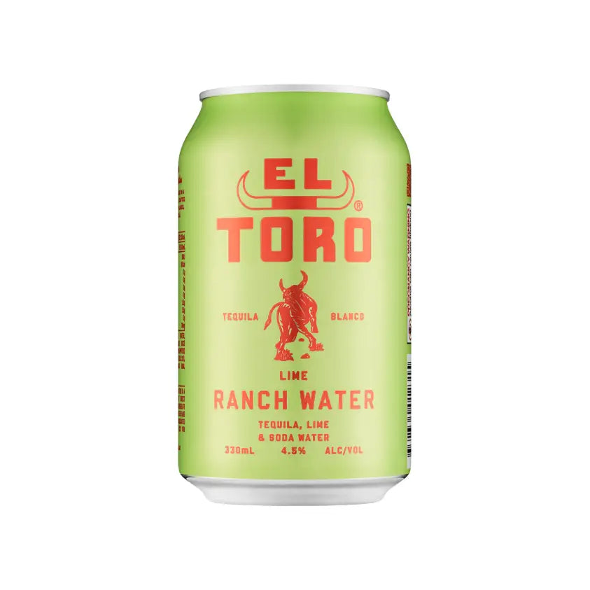 El Toro Lime Ranch Water Can 330ml Case 24