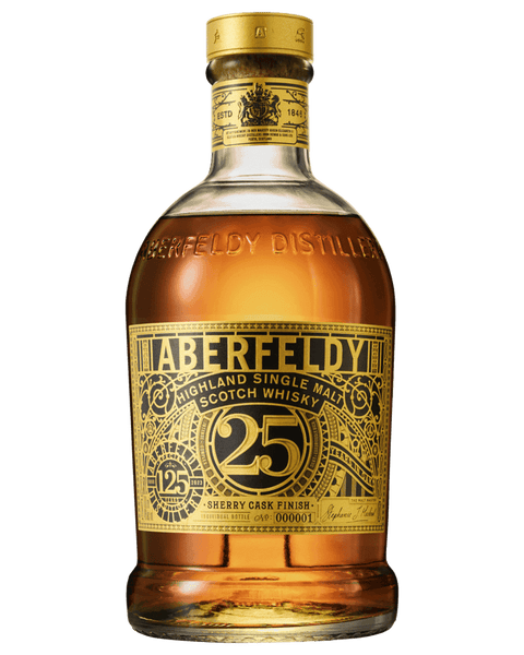 Aberfeldy 25 Year Old Sherry Cask Finish Single Malt Scotch Whisky 700mL